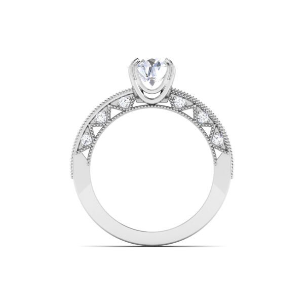Jeweled Twilight: 0.8 Carat Diamond Ring, Spellbinding Brilliance in 18k Gold - Image 2