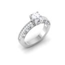 Jeweled Twilight: 0.8 Carat Diamond Ring, Spellbinding Brilliance in 18k Gold