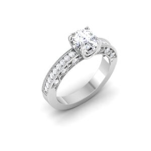 Jeweled Twilight: 0.8 Carat Diamond Ring, Spellbinding Brilliance in 18k Gold