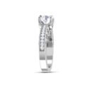 Jeweled Twilight: 0.8 Carat Diamond Ring, Spellbinding Brilliance in 18k Gold