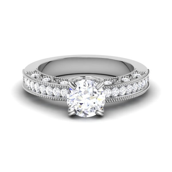 Jeweled Twilight: 0.8 Carat Diamond Ring, Spellbinding Brilliance in 18k Gold