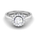 Dreamweaver's Delight: 0.8 Carat Diamond Ring, Ethereal Charm in 18k Gold