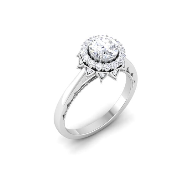 Dreamweaver's Delight: 0.8 Carat Diamond Ring, Ethereal Charm in 18k Gold - Image 3