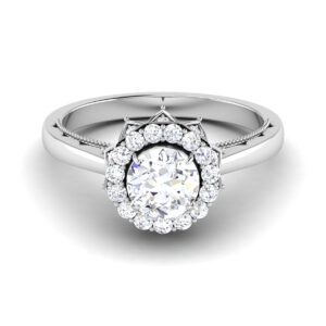Dreamweaver's Delight: 0.8 Carat Diamond Ring, Ethereal Charm in 18k Gold