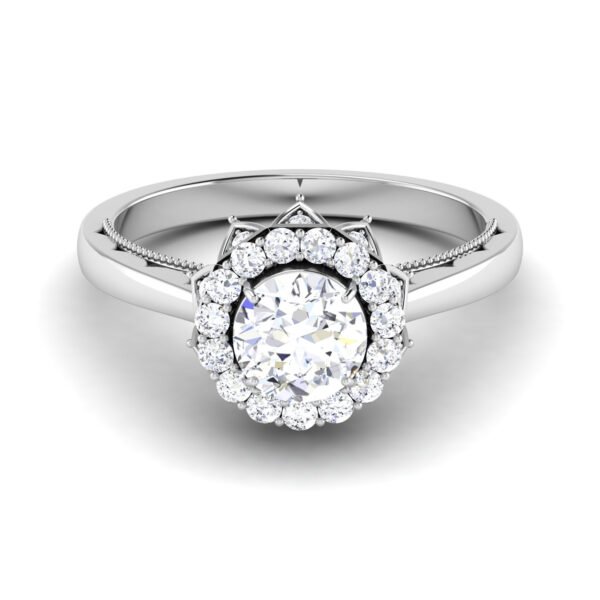 Dreamweaver's Delight: 0.8 Carat Diamond Ring, Ethereal Charm in 18k Gold
