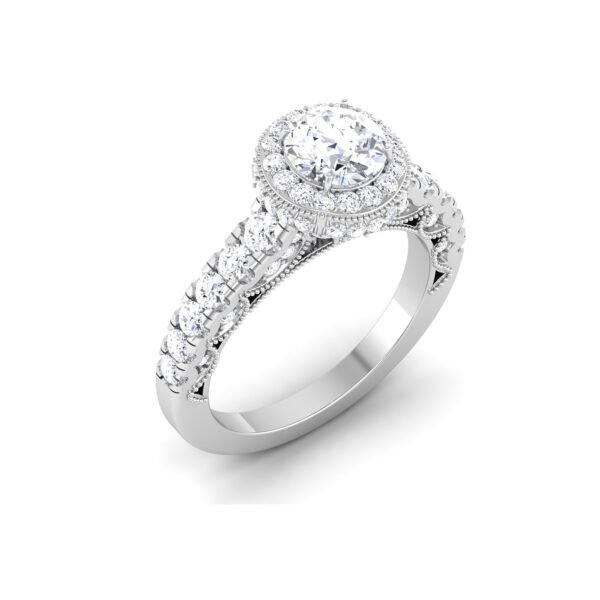 Rhapsody in Diamonds: 0.8 Carat Diamond Ring, Enchanting Harmony in 18k Gold
