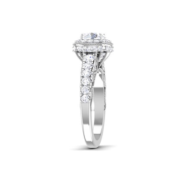 Rhapsody in Diamonds: 0.8 Carat Diamond Ring, Enchanting Harmony in 18k Gold