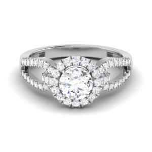 Enchanting Whispers: 0.7 Carat Diamond Ring, Captivating Elegance in 18k Gold