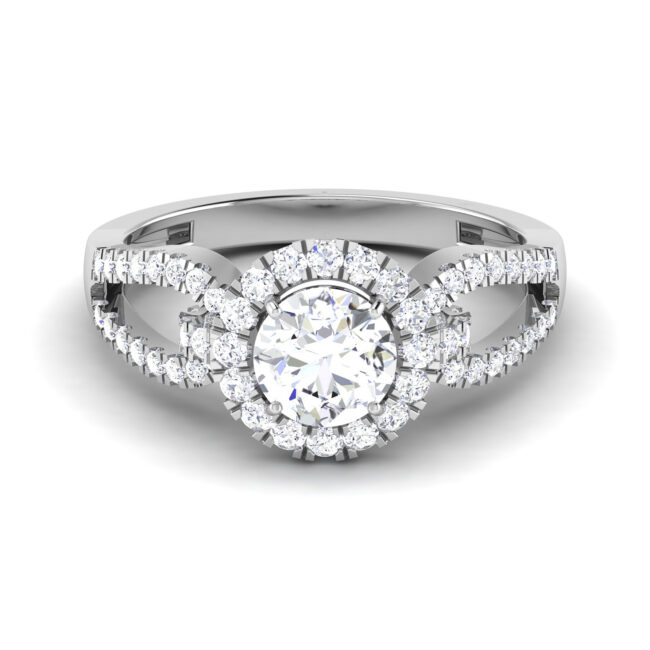 Enchanting Whispers: 0.7 Carat Diamond Ring, Captivating Elegance in 18k Gold