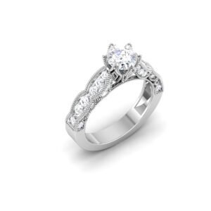 Harmony of Light: 0.8 Carat Diamond Ring, Captivating Radiance in 18k Gold