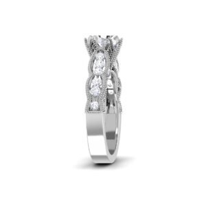 Harmony of Light: 0.8 Carat Diamond Ring, Captivating Radiance in 18k Gold