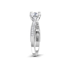 Cosmic Serenade: 0.8 Carat Diamond Ring, Celestial Charm in 18k Gold