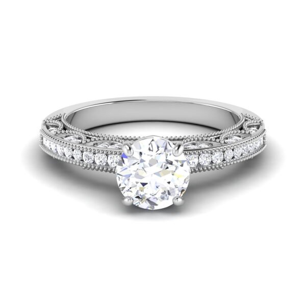 Cosmic Serenade: 0.8 Carat Diamond Ring, Celestial Charm in 18k Gold