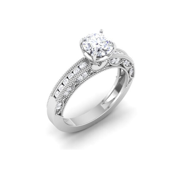 Enchanting Luster: 0.8 Carat Diamond Ring, Captivating Sparkle in 18k Gold