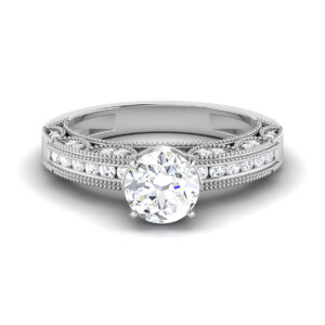 Enchanting Luster: 0.8 Carat Diamond Ring, Captivating Sparkle in 18k Gold