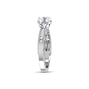 Enchanting Luster: 0.8 Carat Diamond Ring, Captivating Sparkle in 18k Gold