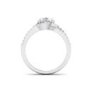 Timeless Splendor: 1 Carat Diamond Ring, Radiant Beauty in 18k Gold