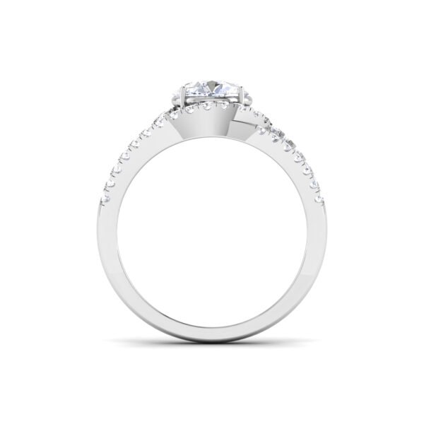 Timeless Splendor: 1 Carat Diamond Ring, Radiant Beauty in 18k Gold - Image 4