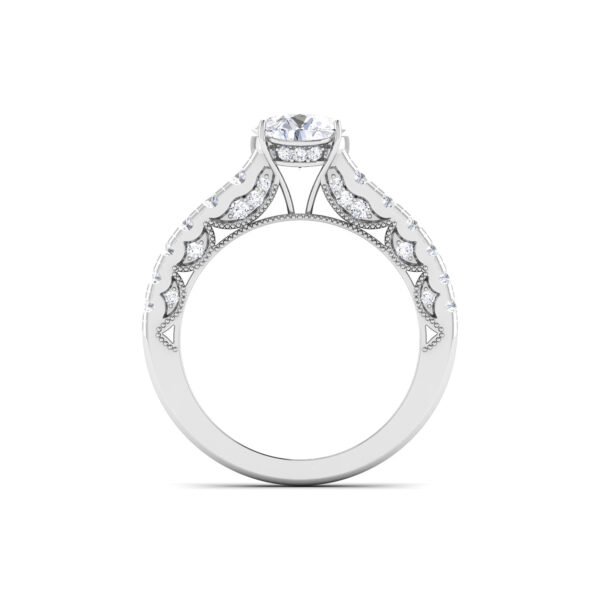 Enigmatic Gleam: 1 Carat Diamond Ring, Mesmerizing Glow in 18k Gold - Image 2