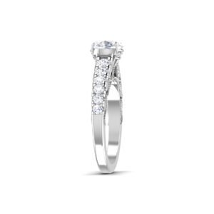 Enigmatic Gleam: 1 Carat Diamond Ring, Mesmerizing Glow in 18k Gold