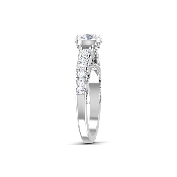 Enigmatic Gleam: 1 Carat Diamond Ring, Mesmerizing Glow in 18k Gold - Image 4