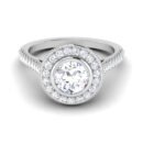 Ethereal Glow: 0.8 Carat Diamond Ring, Enchanting Radiance in 18k Gold