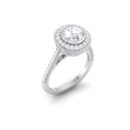 Ethereal Glow: 0.8 Carat Diamond Ring, Enchanting Radiance in 18k Gold