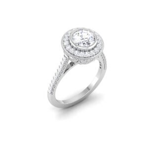 Ethereal Glow: 0.8 Carat Diamond Ring, Enchanting Radiance in 18k Gold