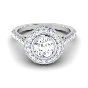 Ethereal Glow: 0.8 Carat Diamond Ring, Enchanting Radiance in 18k Gold