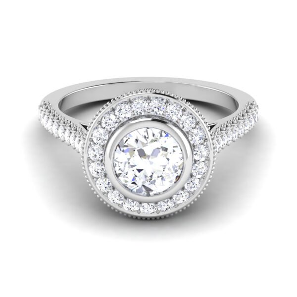 Ethereal Glow: 0.8 Carat Diamond Ring, Enchanting Radiance in 18k Gold