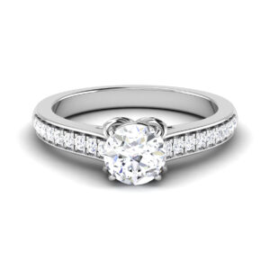 Brilliant Harmony: 0.8 Carat Diamond Ring, Captivating Elegance in 18k Gold