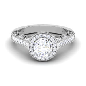 Enigmatic Gleam: 1 Carat Diamond Ring, Mesmerizing Glow in 18k Gold