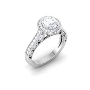 Enigmatic Gleam: 1 Carat Diamond Ring, Mesmerizing Glow in 18k Gold
