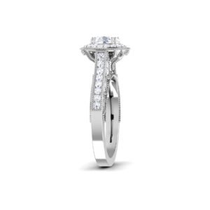 Enigmatic Gleam: 1 Carat Diamond Ring, Mesmerizing Glow in 18k Gold