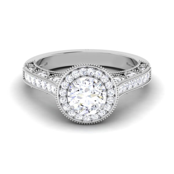Enigmatic Gleam: 1 Carat Diamond Ring, Mesmerizing Glow in 18k Gold
