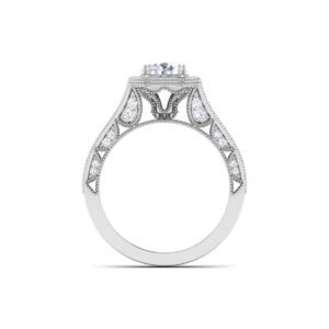 Iridescent Brilliance: 0.8 Carat Diamond Ring, Magical Glow in 18k Gold