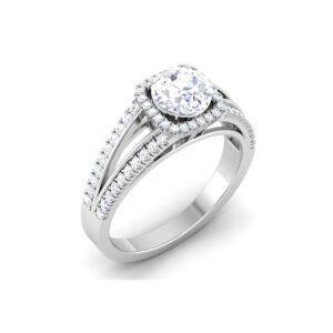 Radiant Sparkle: 0.8 Carat Diamond Ring, Exquisite Brilliance in 18k Gold