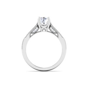 Stunning Sovereign: 0.8 Carat Diamond Ring, Captivating Authority in 18k Gold