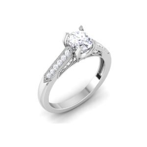 Stunning Sovereign: 0.8 Carat Diamond Ring, Captivating Authority in 18k Gold
