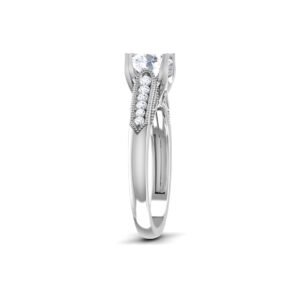 Stunning Sovereign: 0.8 Carat Diamond Ring, Captivating Authority in 18k Gold