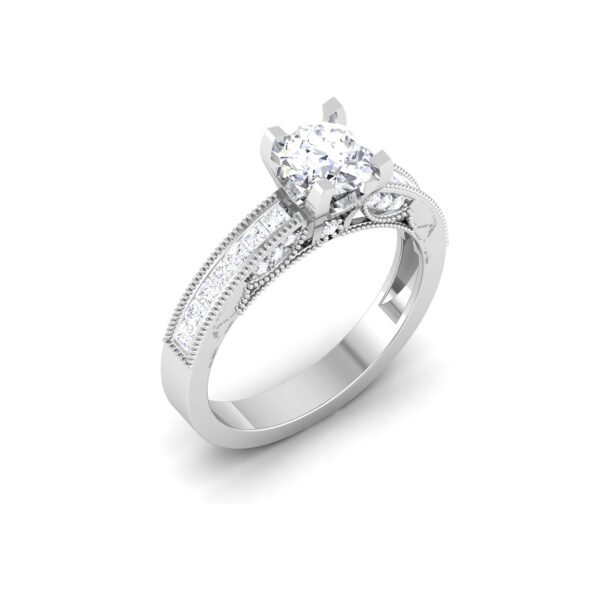 Ravishing Resplendence: 0.8 Carat Diamond Ring, Glamorous Magnificence in 18k Gold