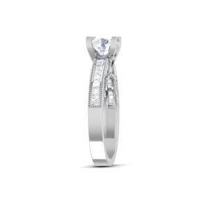 Ravishing Resplendence: 0.8 Carat Diamond Ring, Glamorous Magnificence in 18k Gold