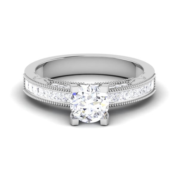 Ravishing Resplendence: 0.8 Carat Diamond Ring, Glamorous Magnificence in 18k Gold