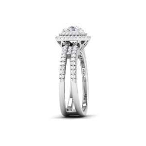 Enchanting Luster: 1 Carat Diamond Ring, Mesmerizing Beauty in 18k Gold