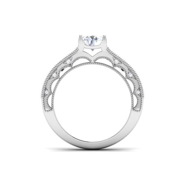 Stunning Sovereign: 0.8 Carat Diamond Ring, Captivating Authority in 18k Gold