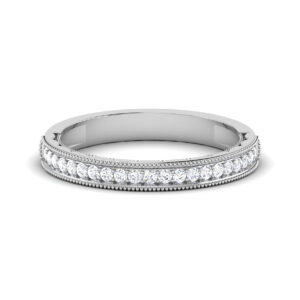 Harmony Gleam: 0.21 Carat Half Eternity Diamond Ring in 18k Gold