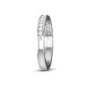 Luminescent Echo: 0.32 Carat Half Eternity Diamond Ring in 18k Gold