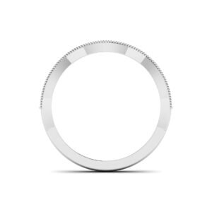 Radiant Delight: 0.19 Carat Half Eternity Diamond Ring in 18k Gold