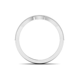 Ethereal Gleam: 0.20 Carat Half Eternity Diamond Ring in 18k Gold
