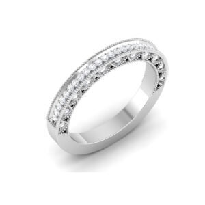 Half Eternity Diamond Ring 18K Gold Dubai – Diamond Symphony 0.32 Carat